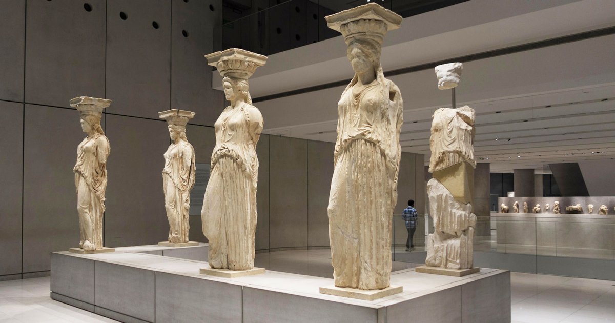 ACROPOLIS MUSEUM, First Floor Athena Nike And Caryatids