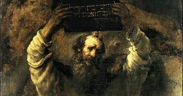 MOSES BY REMBRANDT