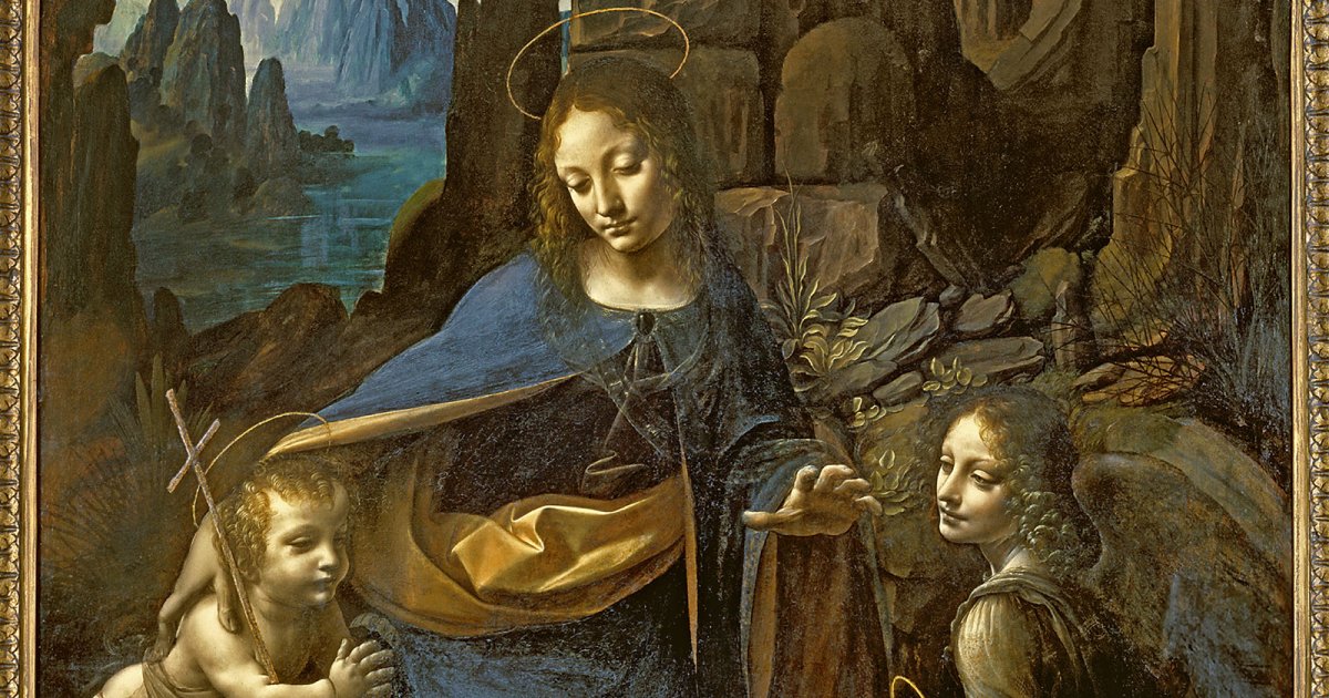 NATIONAL GALLERY LONDRA, Leonardo Vergine Delle Rocce