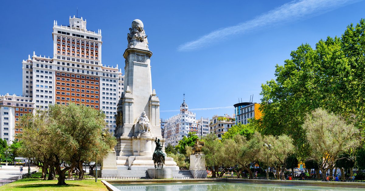 MONUMENT DEDICATED TO MIGUEL DE CERVANTES