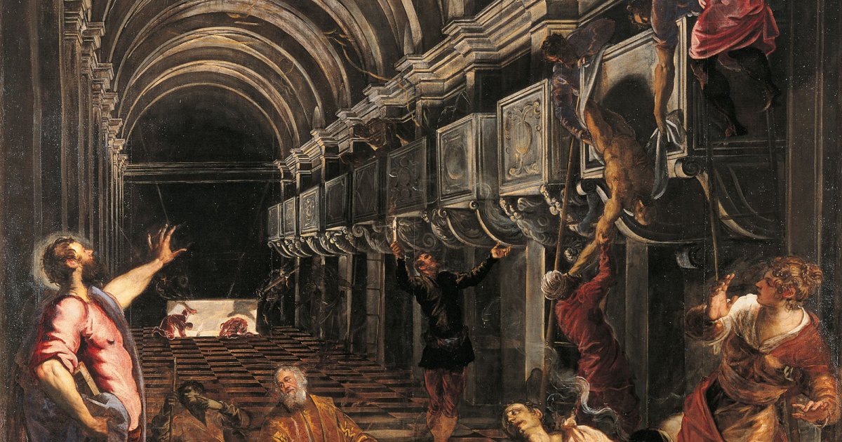 BRERA, Tintoretto - Auffindung Des Leichnams Des Heiligen Markus