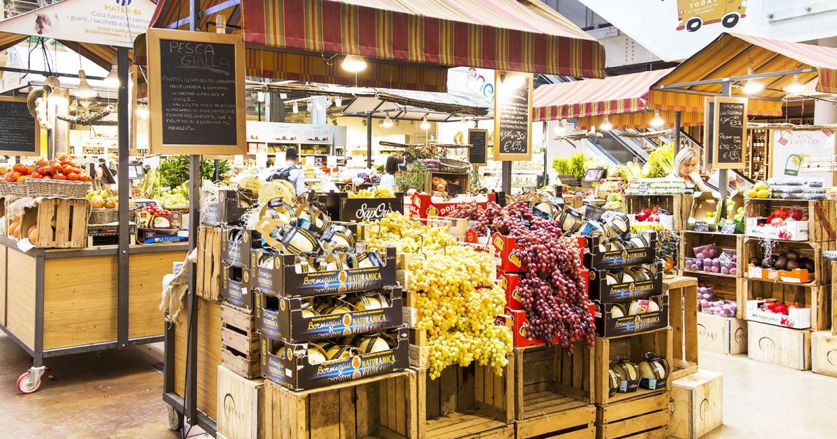 EATALY SMERALDO (SPONSORED), Первый Этаж: Фрукты И Овощи, Кафе-Мороженое, Кондитерская, Пицца На Лопате 