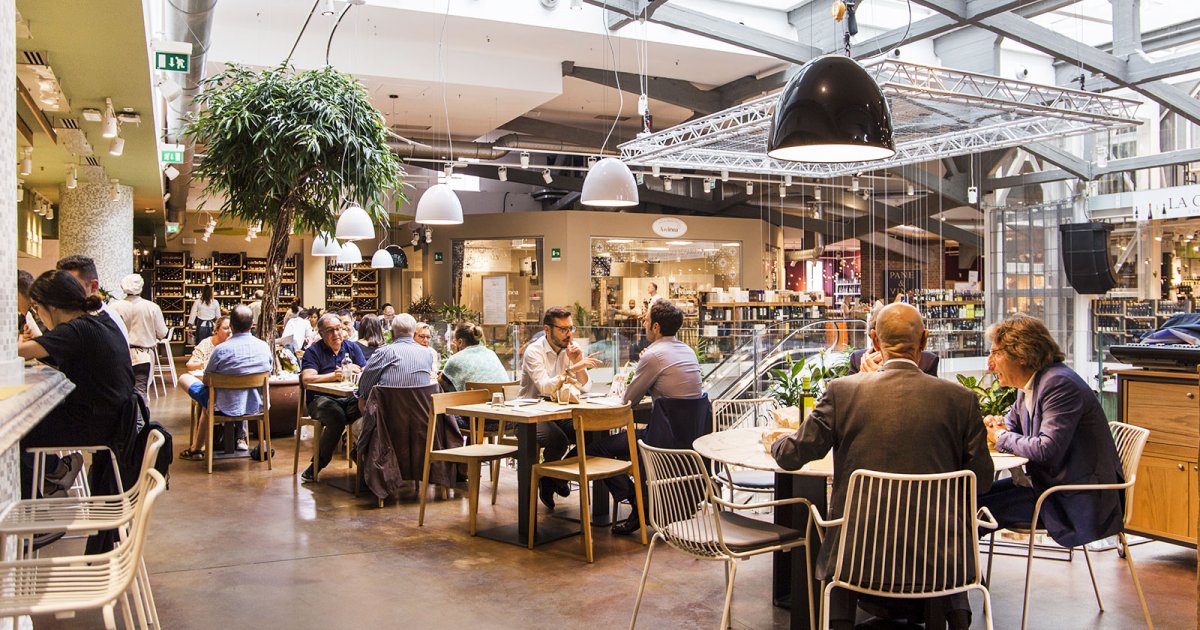 EATALY SMERALDO (SPONSORED), Erster Stock Panoramablick Gastronomie Restaurants