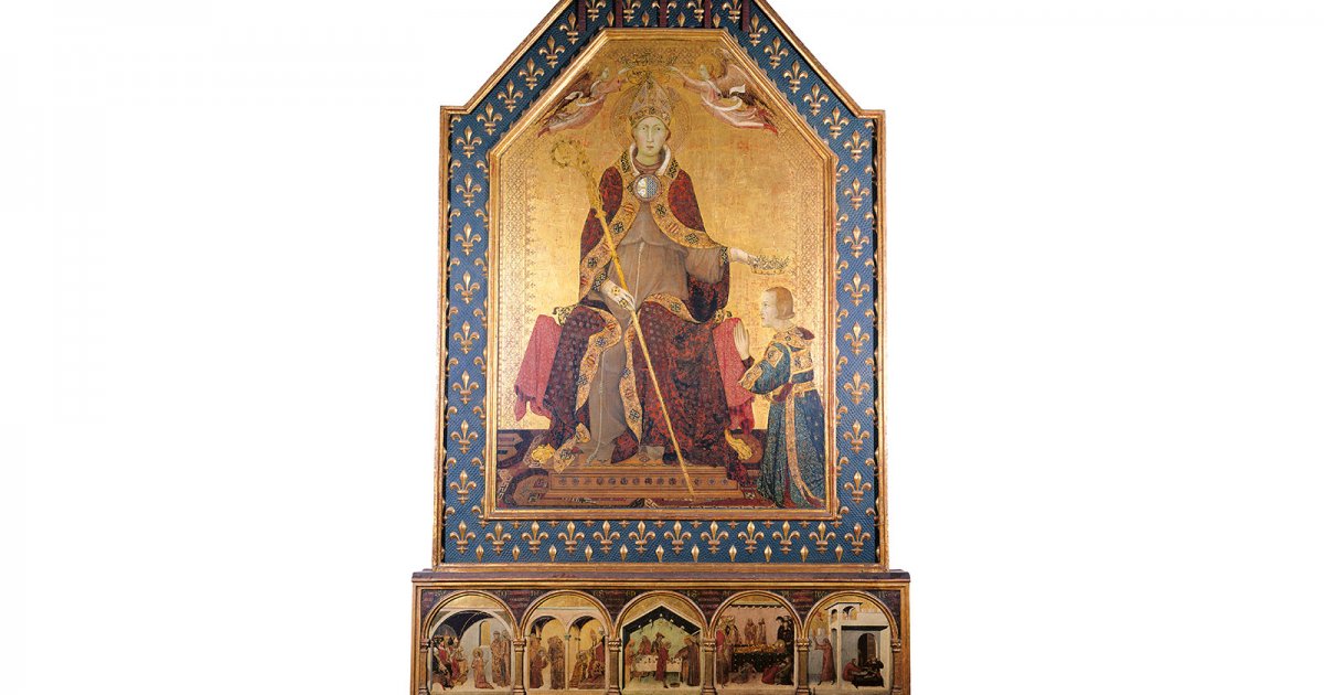 SAN LUDOVICO DA TOLOSA IN TRONO DI SIMONE MARTINI