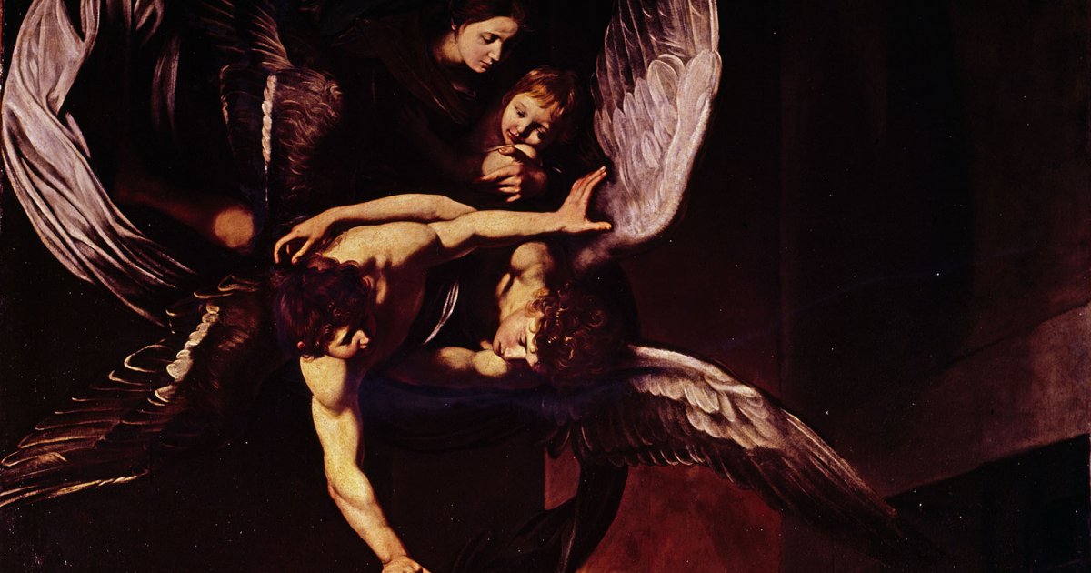 SEVEN WORKS OF MISERY BY CARAVAGGIO