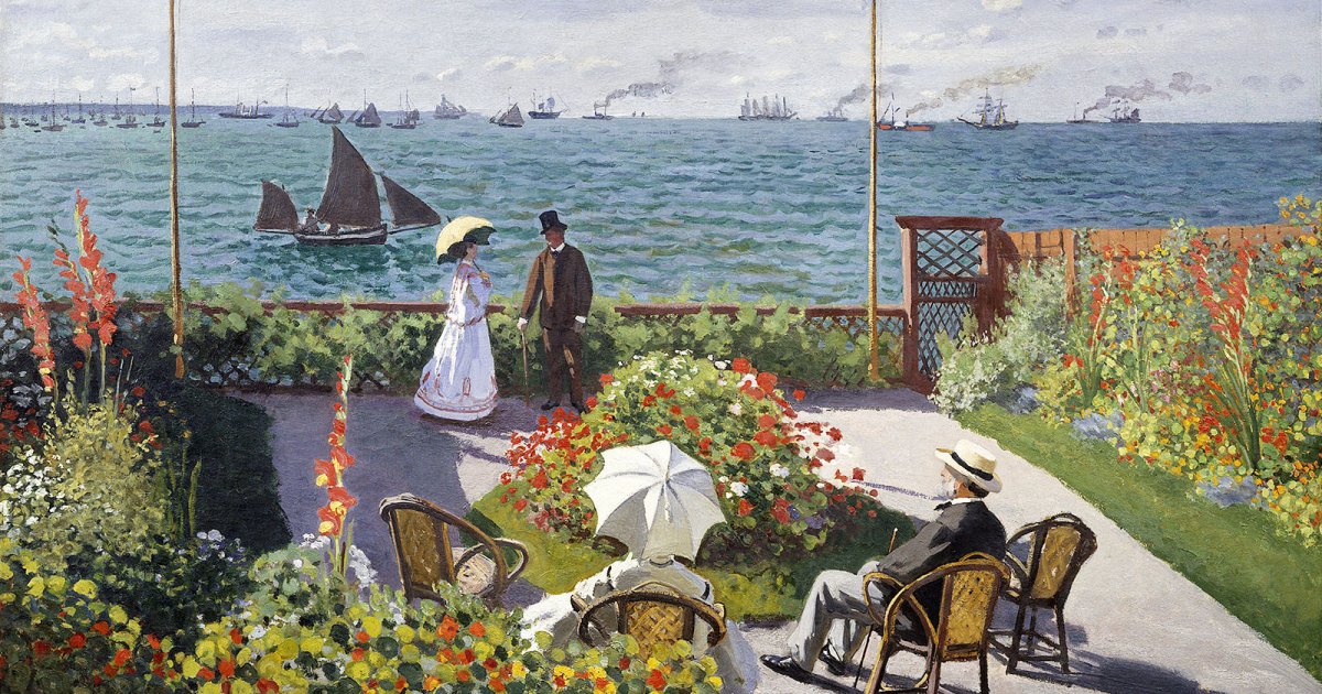 METROPOLITAN MUSEUM OF ART, Garden At Sainte Adresse By Monet