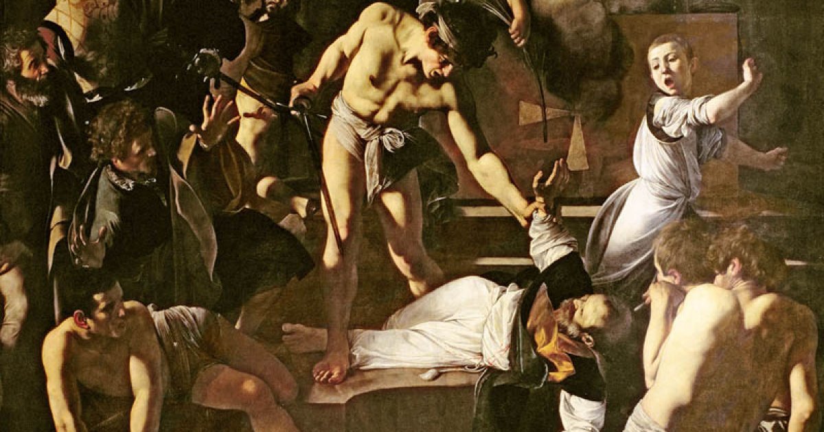 THE CALLING OF ST. MATTHEW BY CARAVAGGIO