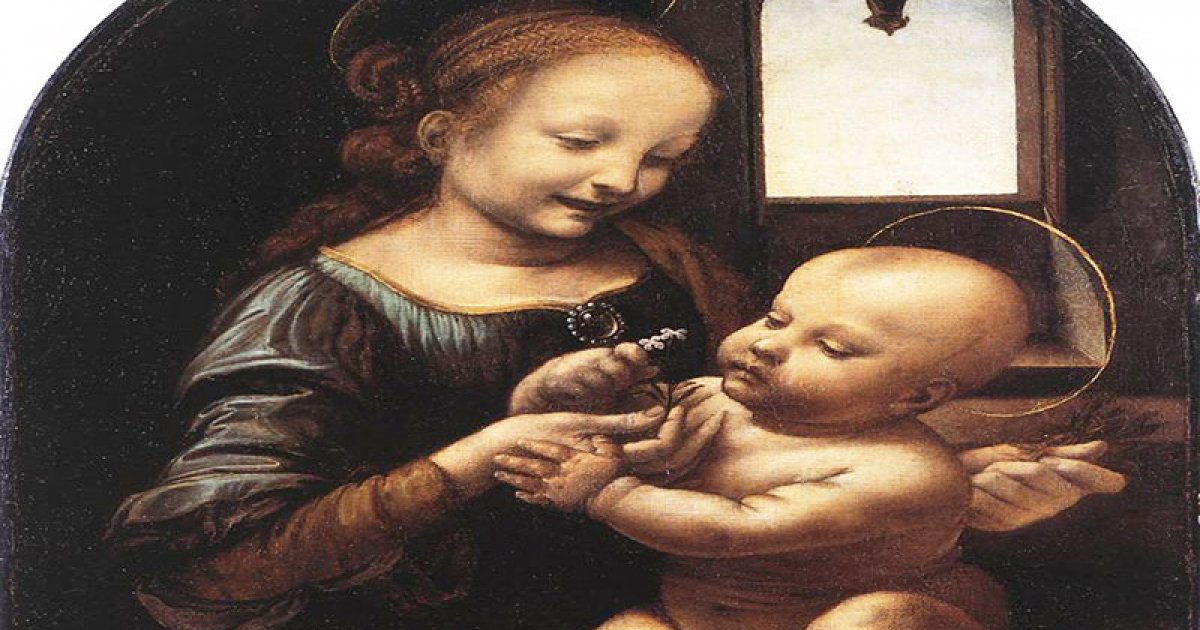 ERMITAGE, Leonardo Madonna Benois Und Litta Raum 214