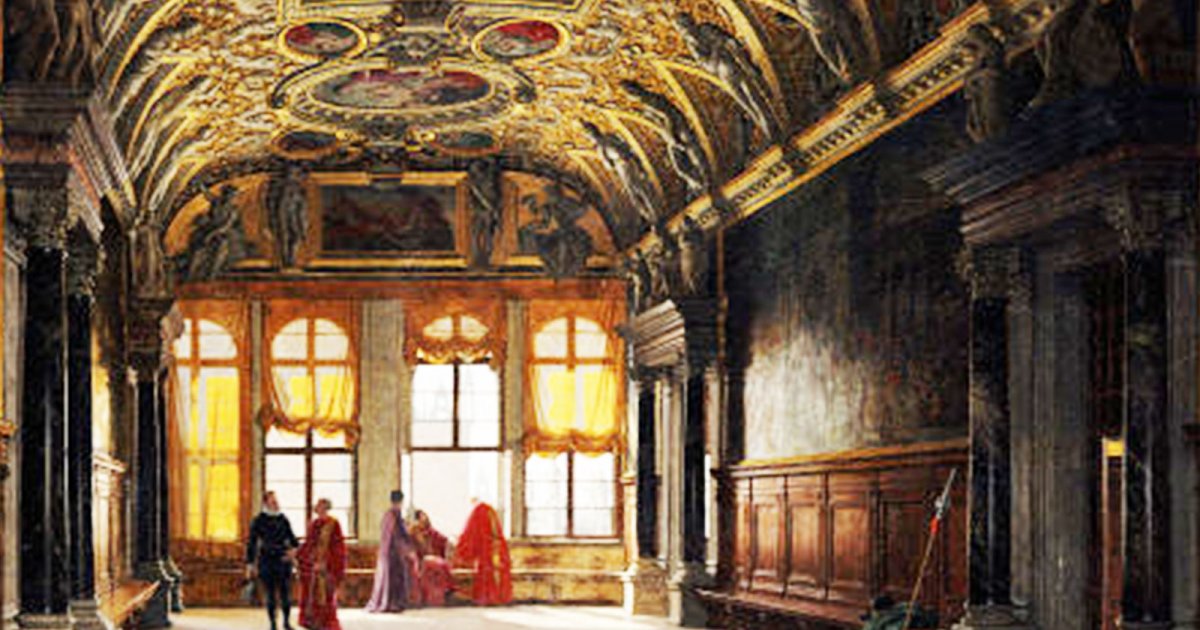 DOGE'S PALACE, Golden Staircase And Hall With Four Portals