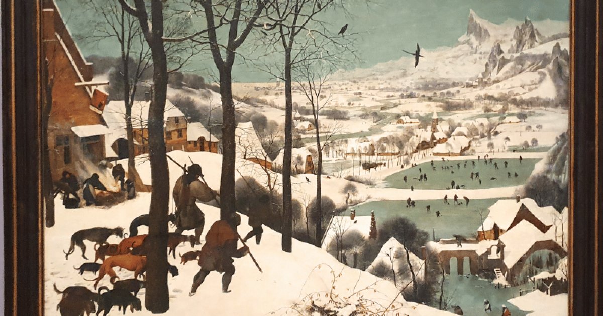 KUNSTHISTORISCHES MUSEUM, Cacciatori Nella Neve Bruegel