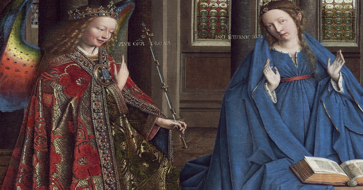 NATIONAL GALLERY WASHINGTON, Annunciazione Jan Van Eyck